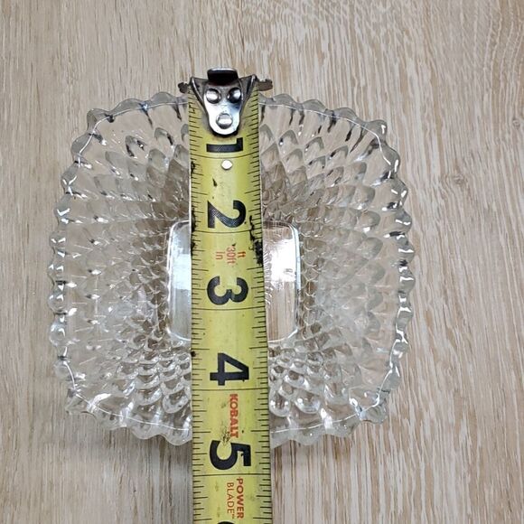 Small clear glass square  dish - Picture 5 of 5
